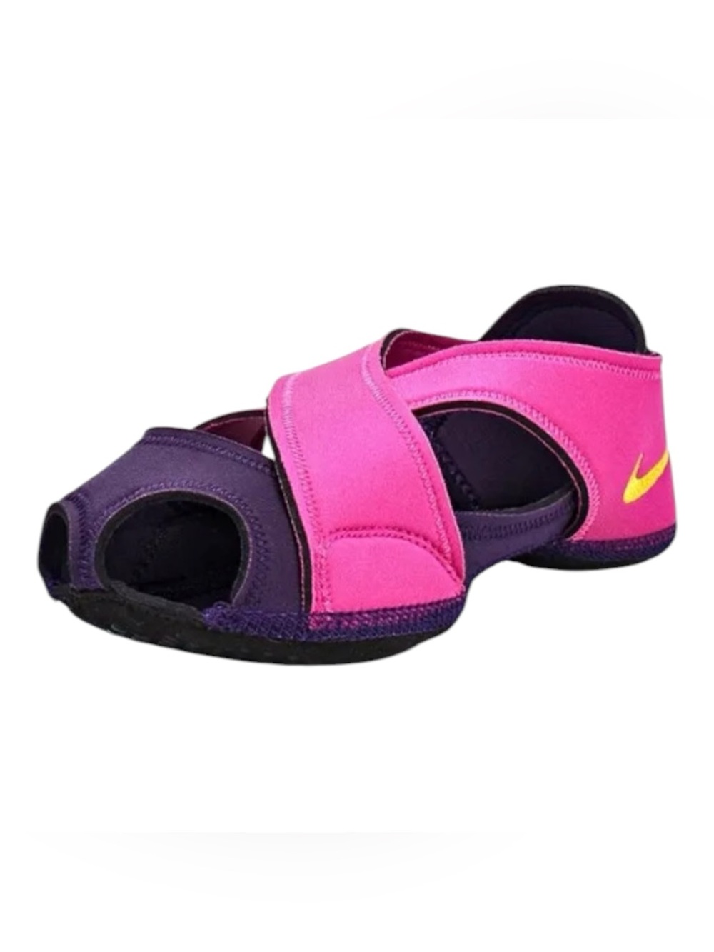 Nike Women's Studio Wrap Open Toe Yoga/Pilates Shoes Pink/Purple Size Medium